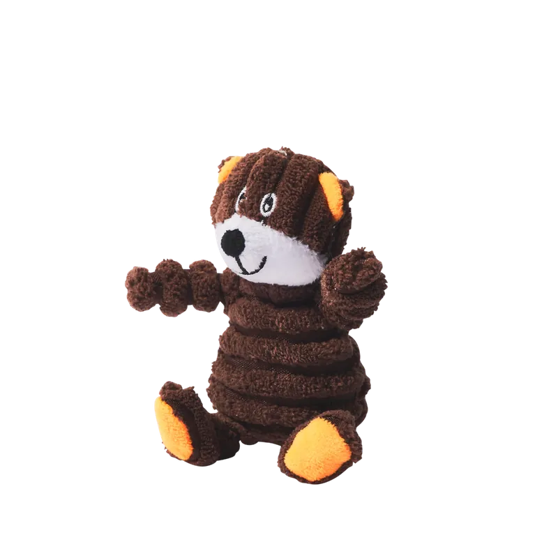 Main St. Pet™ Mini Corduroy Bear Squeaky Dog Toy