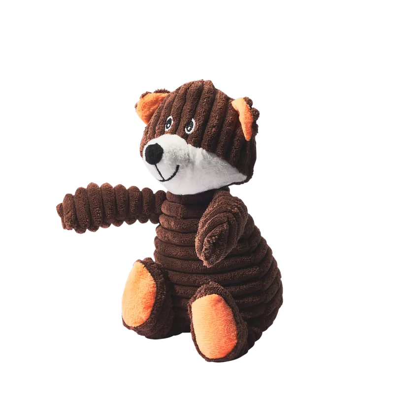 Main St. Pet™ Corduroy Bear Squeaky Dog Toy