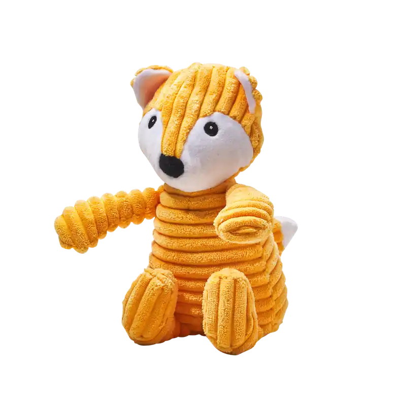 Main St. Pet™ Corduroy Fox Squeaky Dog Toy