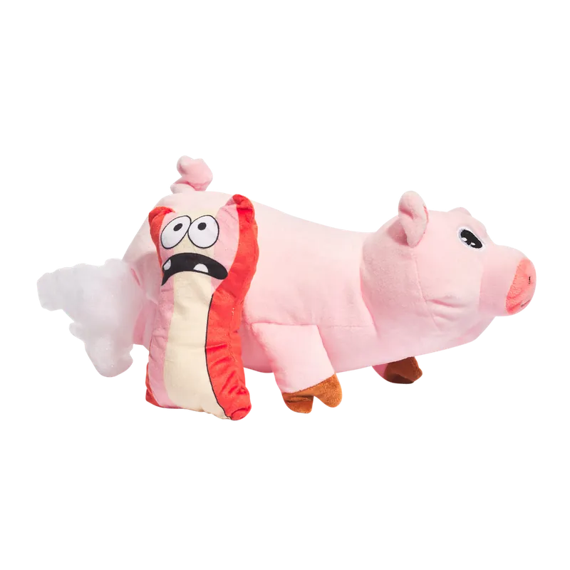 Main St. Pet™ 2-In-1 Pig & Bacon Plush Dog Toy
