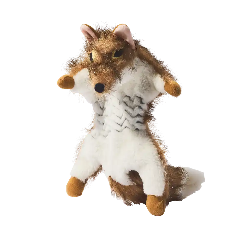 Main St. Pet™ Roadkill Fox With Ball Squeaky Dog Toy