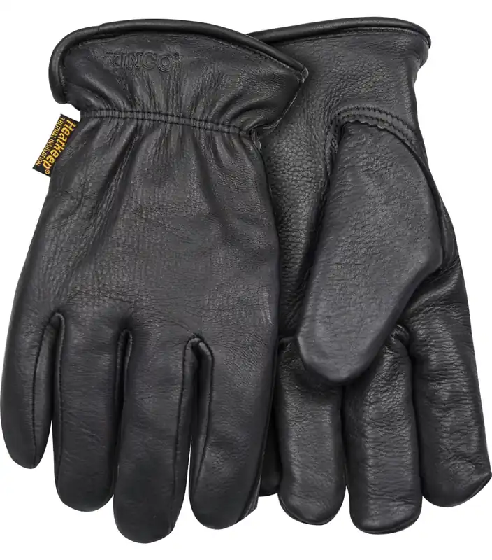Kinco Lined Black Premium Deerskin Driver