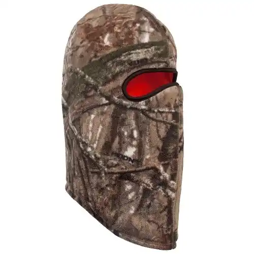 Huntworth Men’s Lined, Performance Fleece Reversible Balaclava, Hidd‘n/Blaze
