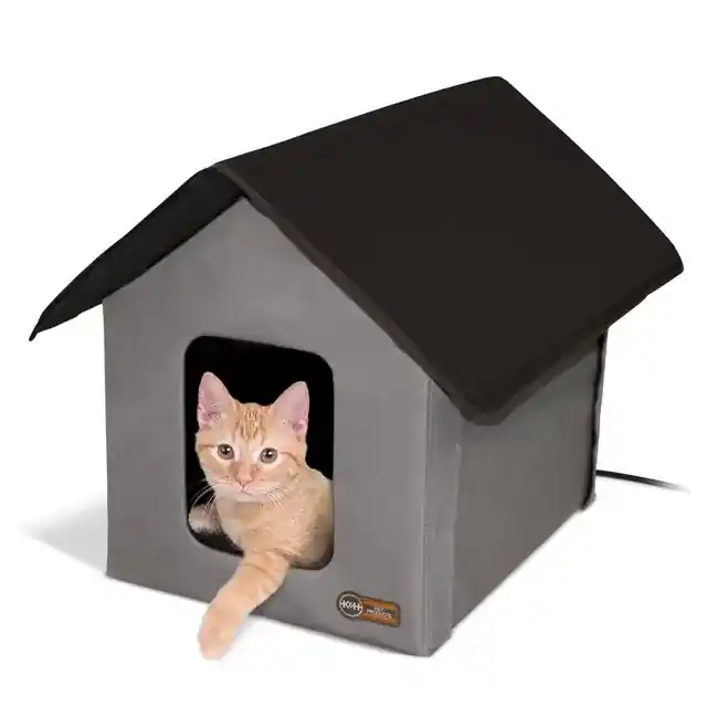 K&H Heated Outdoor Kitty House - 18x22x17"