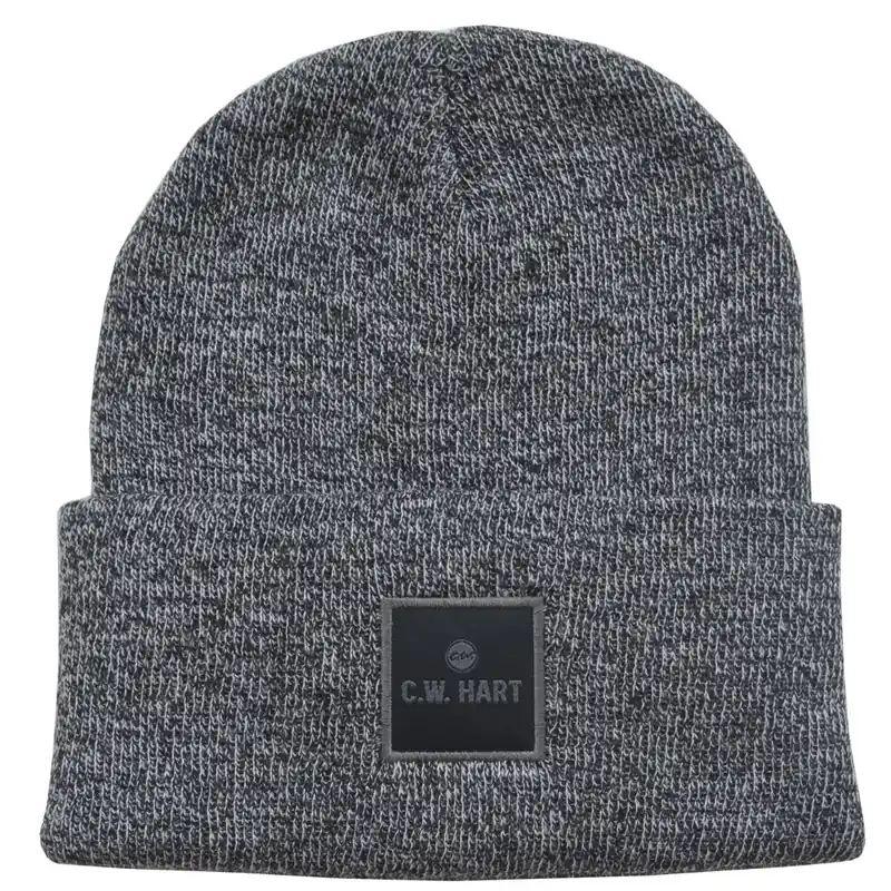 C.W. Heart Unisex Knit Cuff Beanie - One Size Fits Most