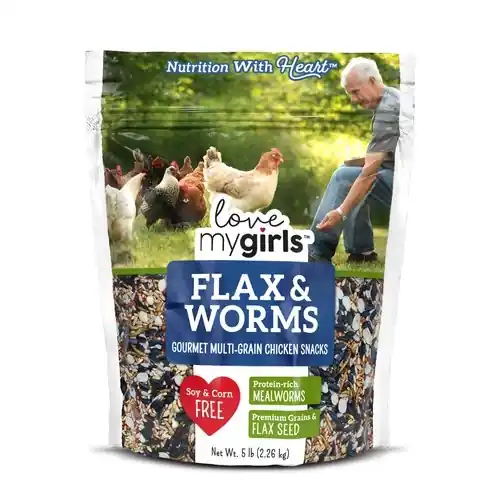 Love My Girls Flax & Worms Chicken Snacks