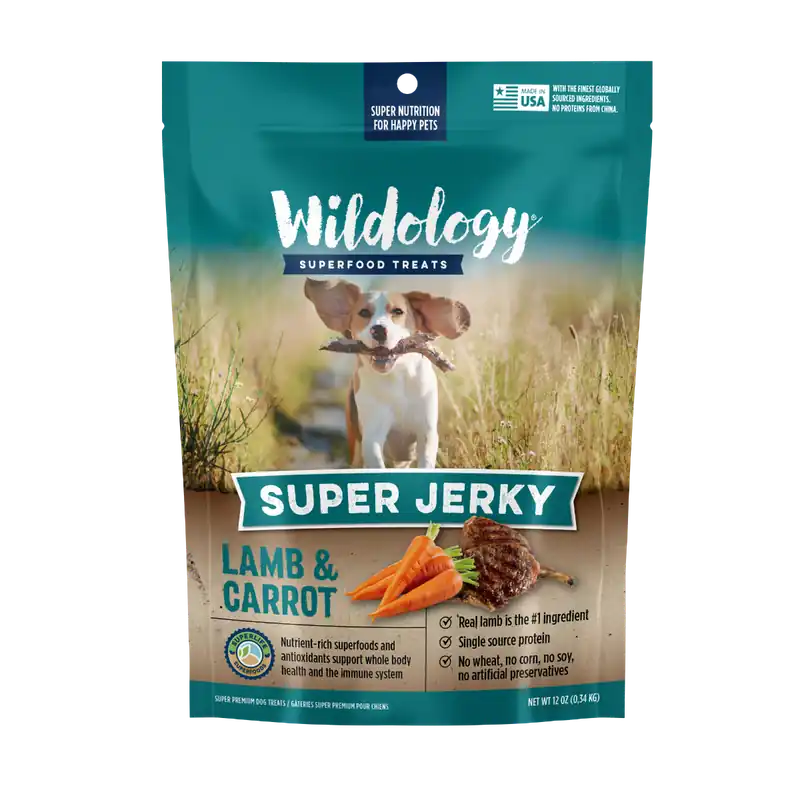 Wildology® Lamb & Carrot Super Jerky 12oz