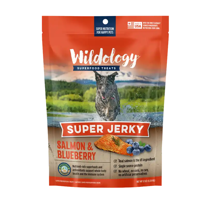 Wildology® Salmon & Blueberry Super Jerky 12oz