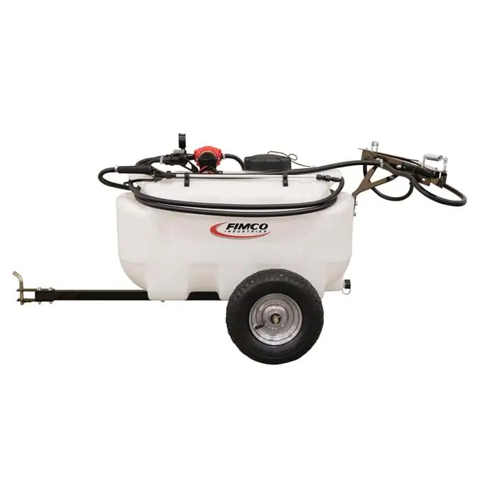FIMCO 25 Gallon Trailer Sprayer 2.4 GPM Pump 3 Nozzle Boom