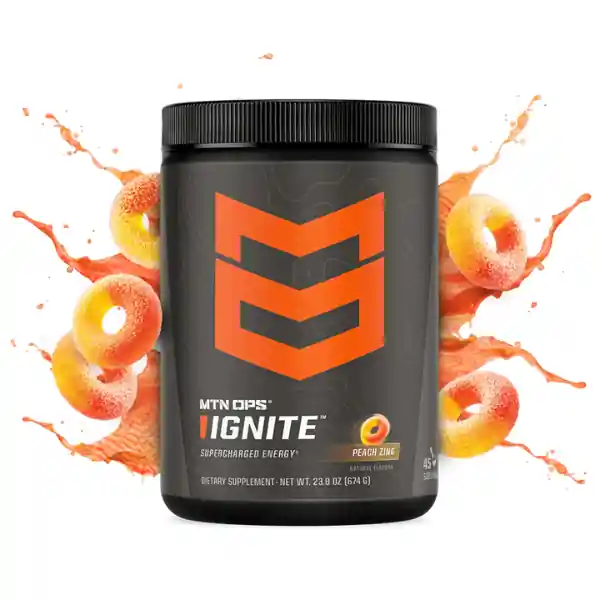 MTN OPS Ignite Supercharged Energy Supplement - Peach Zing