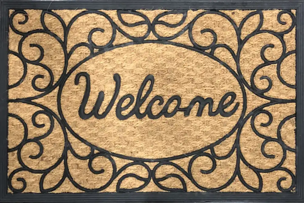 Direct Home 24" x 36" Metropolitan Coir Rubber Welcome Door Mat