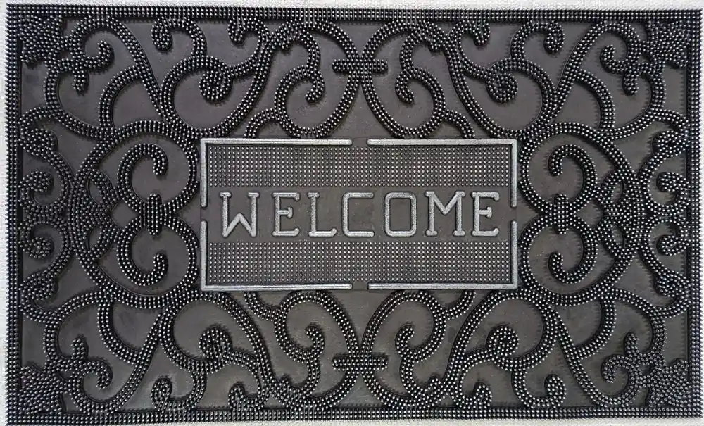 Direct Home 18" x 30" Tahoe Rubber Doormat "Welcome"