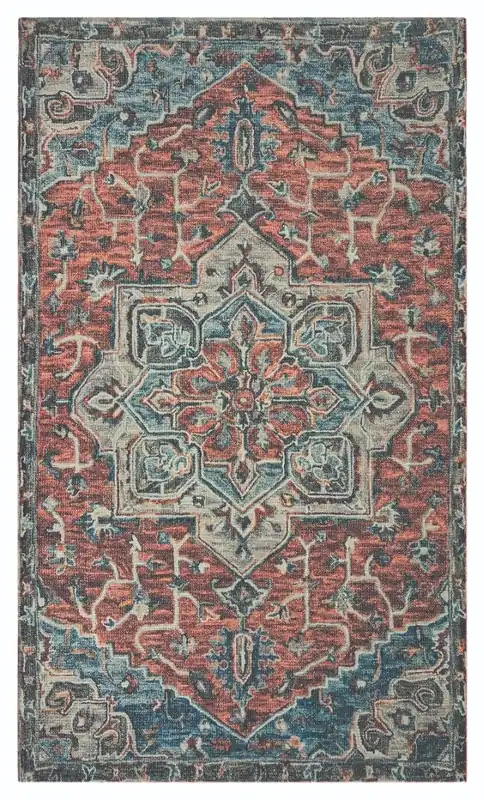 Direct Home Rome Red Multi 20" x 34" Accent Rug
