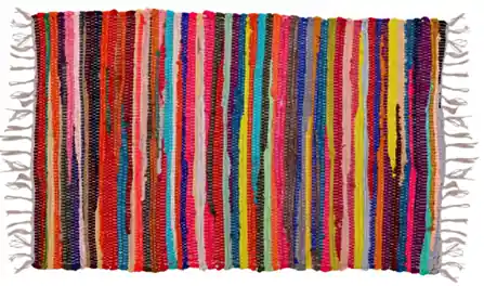 Direct Home 20" x 32" Printed Chindi Rug
