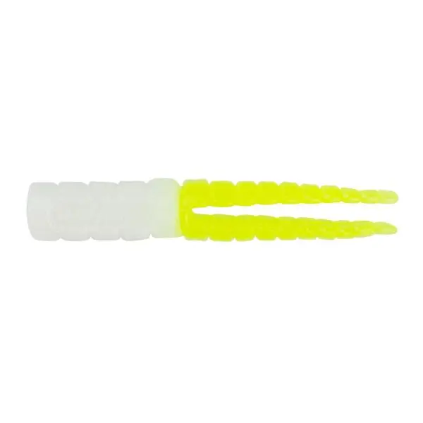 Leland Lures Crappie Magnet 15pc Body Pack-White/Chartreuse