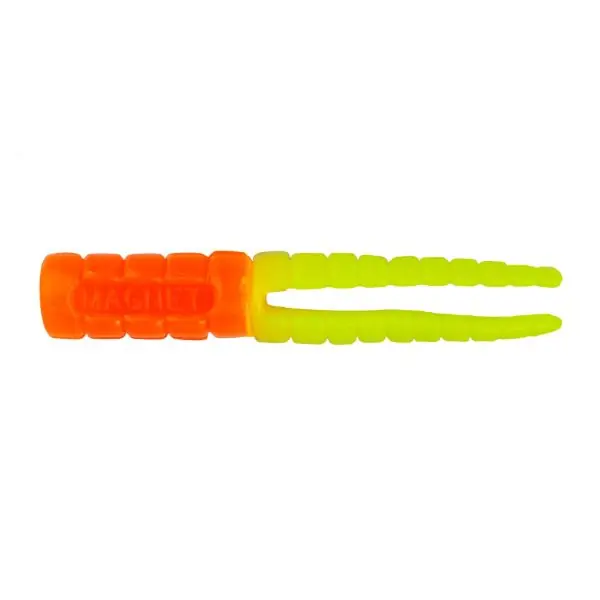 Leland Lures Crappie Magnet 15pc Body Pack-Orange/Chartreuse