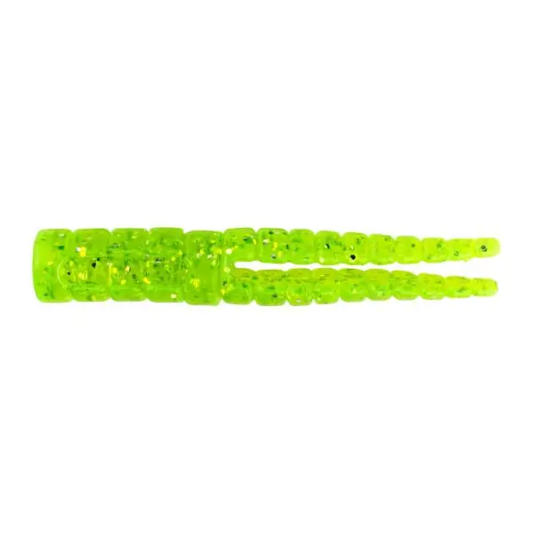 Leland Lures Crappie Magnet 15pc Body Pack-Chartreuse w/ Silver Flash