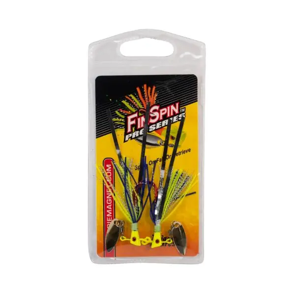 Leland Lures Fin Spin Pro Series-Therapist Chart 1/16oz 2pk