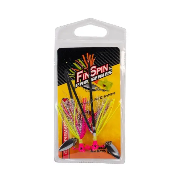 Leland Lures Fin Spin Pro Series-Fancy Pink 1/16oz 2pk