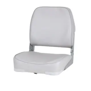 Open Country Marine 19" Low Back Folding Padded Boat Seat Gray