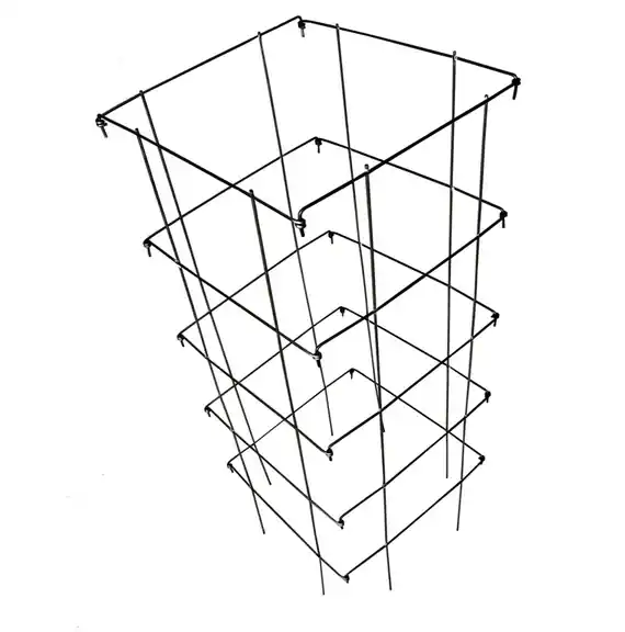 Mindwest Wire Works 40 in. H X 14 in. W X 14 in. D Green Steel Tomato Cage