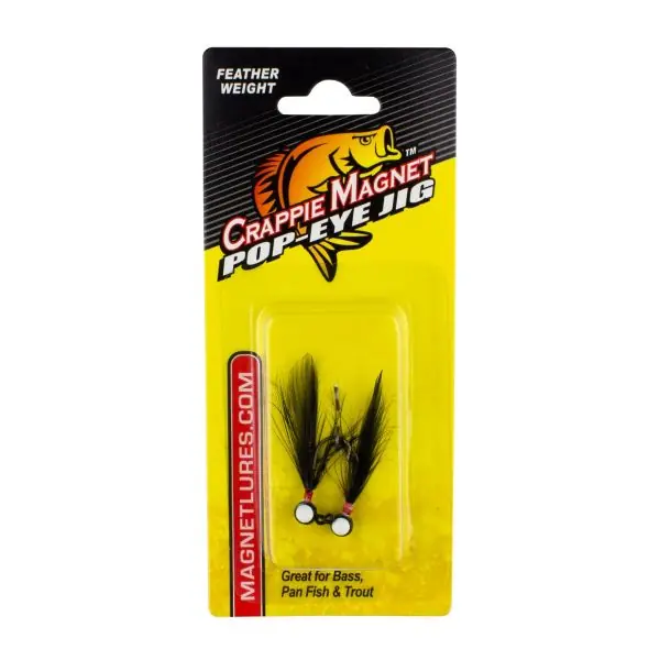 Leland Lures Pop Eye Jig-Black 1/64oz