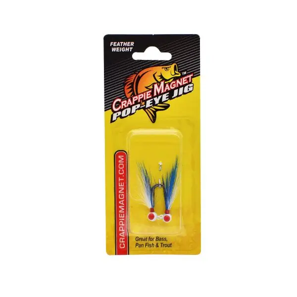 Leland Lures Pop Eye Jig-Blue/White 1/64oz