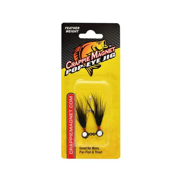 Leland Lures Pop Eye Jig-Black 1/32oz