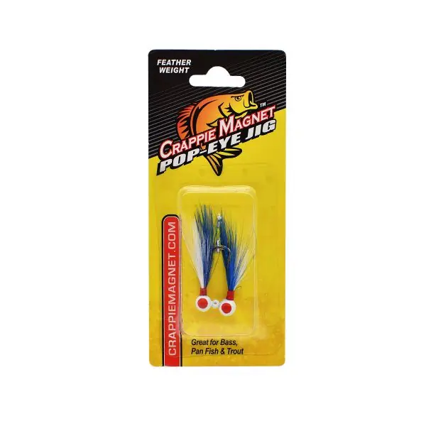 Leland Lures Pop Eye Jig-Blue/White 1/32oz