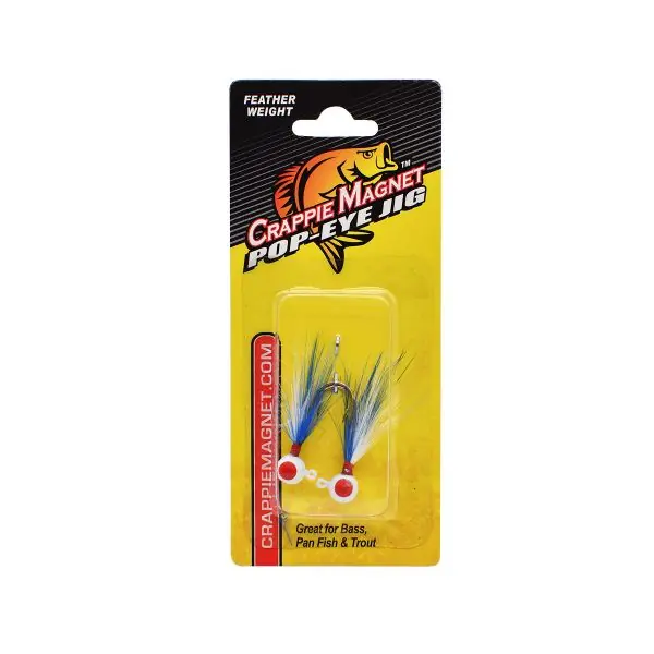 Leland Lures Pop Eye Jig-Blue/White 1/16oz