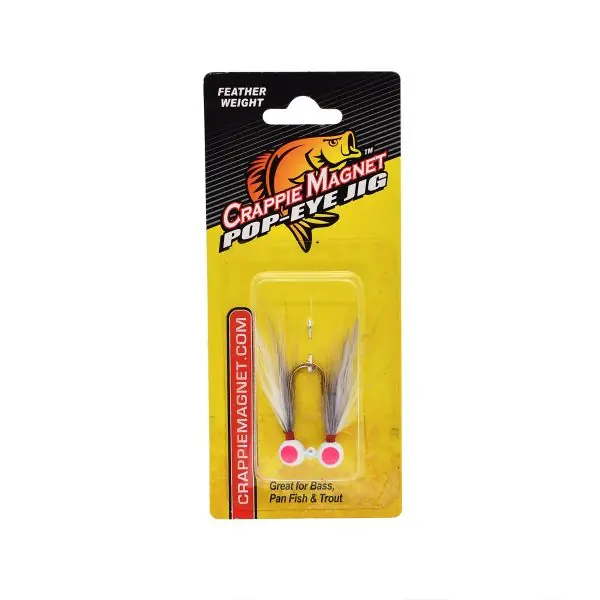 Leland Lures Pop Eye Jig-Gray/White 1/16oz