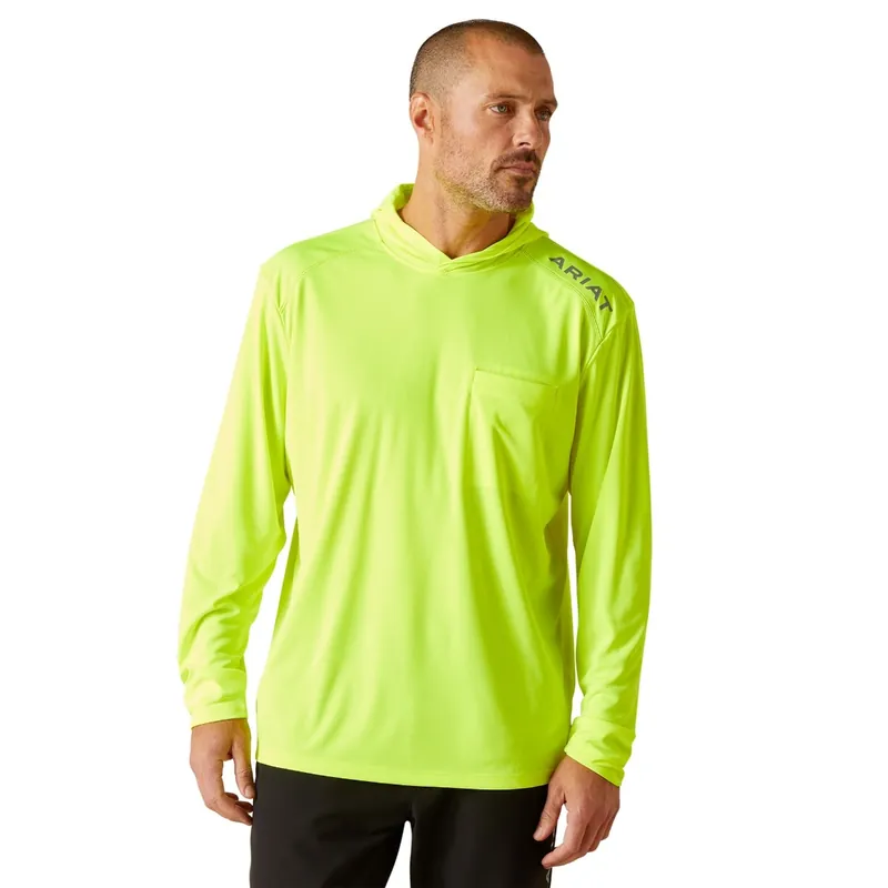 Ariat Men‘s S25 Rebar Sunblocker Hooded Long-Sleeve T-Shirt