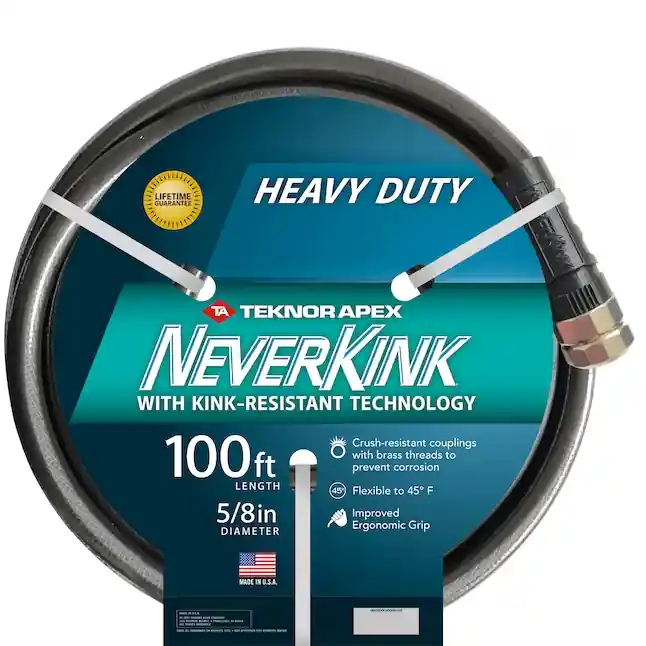 NeverKink Teknor Apex 5/8-in x 100-Feet Heavy-Duty Garden Hose