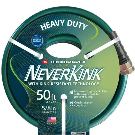 Teknor Apex NeverKink 5/8" x 50‘ Heavy Duty Garden Hose