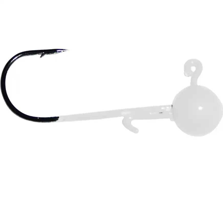 Kalin 1/16 oz Chartreuse Triple Threat Crappie Jig White