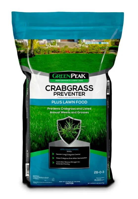 GreenPeak™ Crabgrass Preventer PLUS Lawn Food 15M - 48lbs