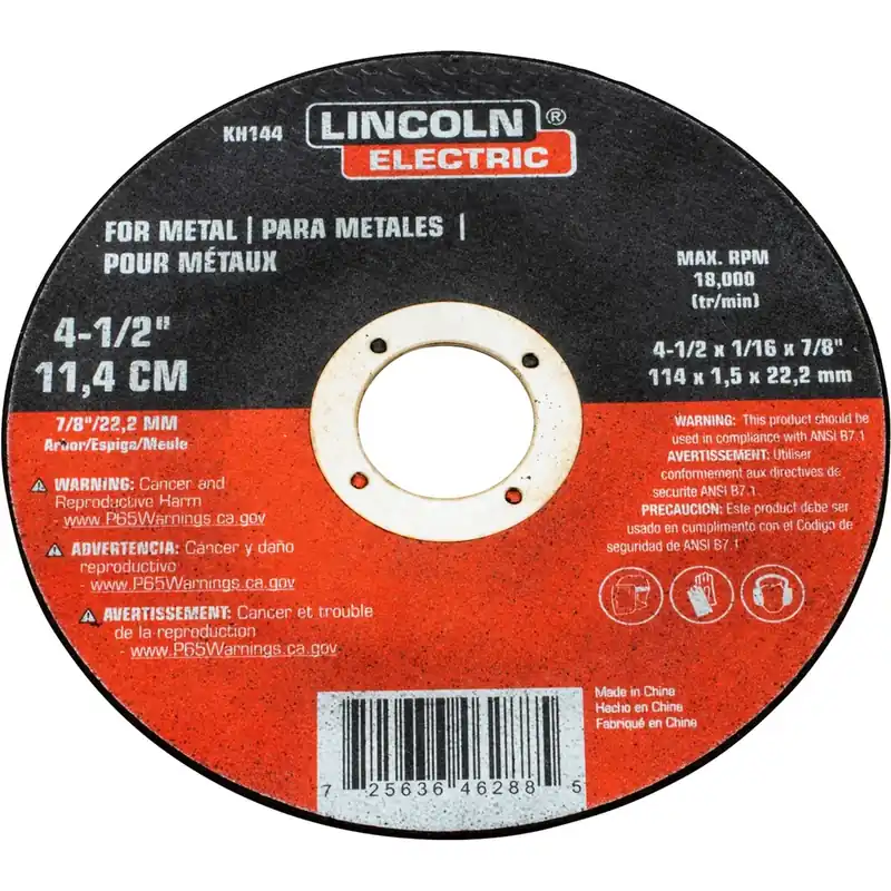 Lincoln Electric 4.5" Cutoff Wheel KH144