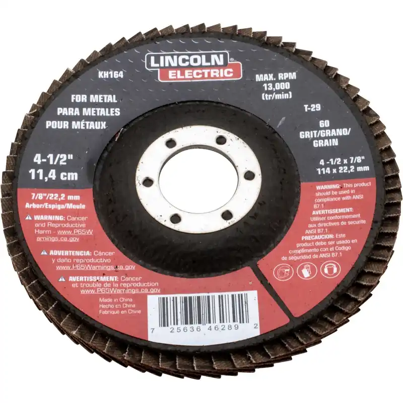 Lincoln Electric 4.5" Electric Grinding Flap Disc KH164
