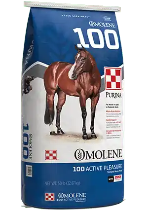 Purina® Omolene® 100 Active Pleasure Horse Feed 50lbs