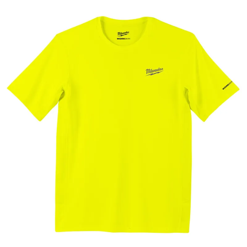 Milwaukee Men‘s 414 WORKSKIN™ Lightweight Performance Short Sleeve Shirt Hi-Vis Yellow