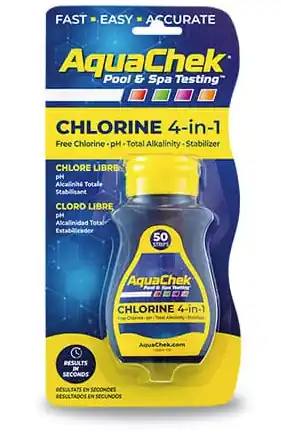 AquaChek Chlorine 4-in-1 Pool Test Strips