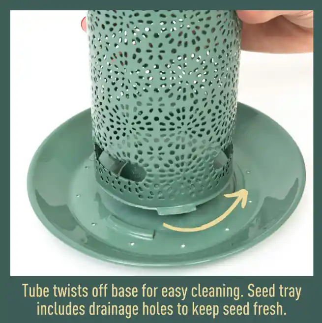 North States Nature‘s Yard Sage Solar Lantern BirdFeeder
