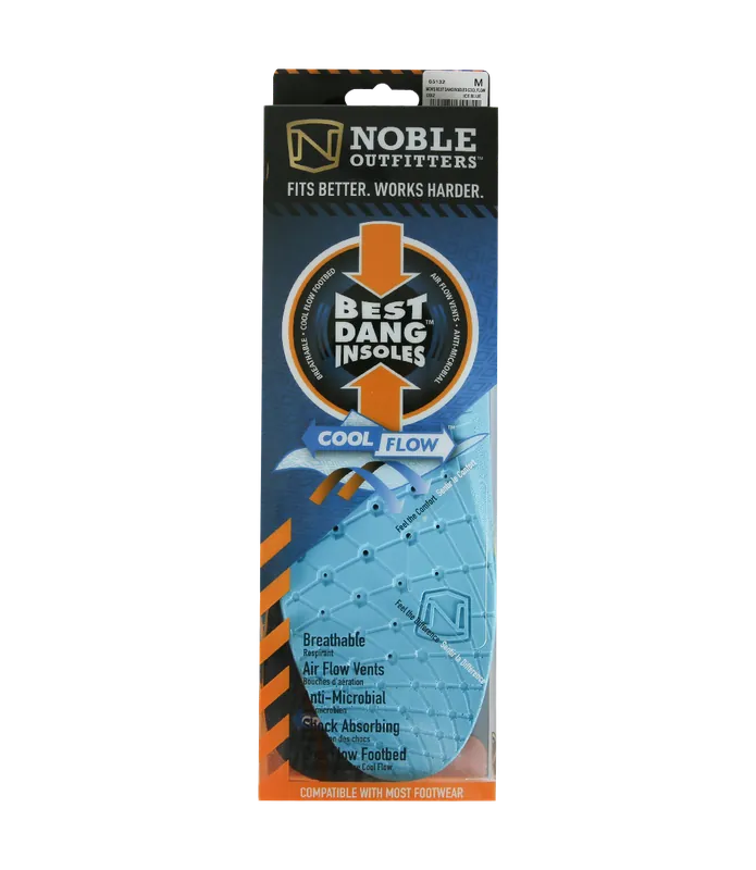 Noble Outfitters 65132 Men’s Best Dang Insoles Cool Flow