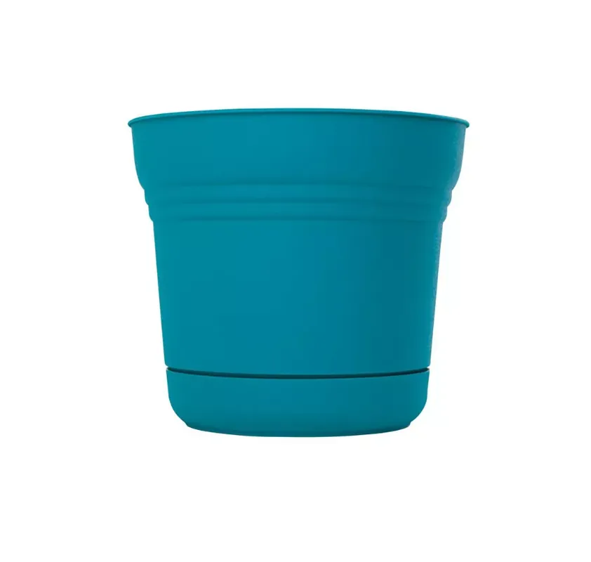 Bloem Saturn 5" Resin Planter Bermuda Teal