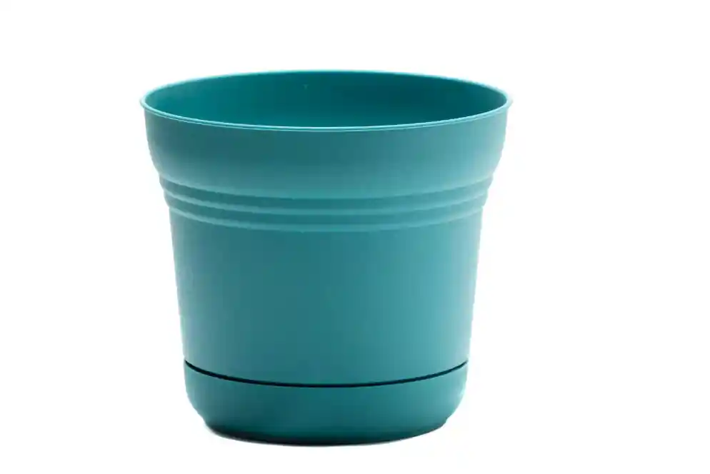 Bloem Saturn 7" Bermuda Teal Plastic Planter