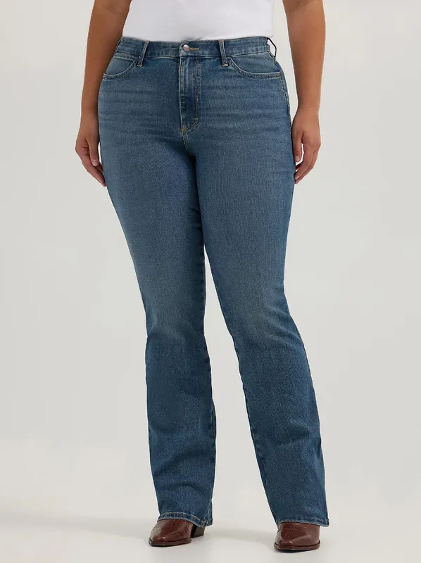 Wrangler Women‘s 112359279 Bespoke High Rise Bootcut Jean - Ada