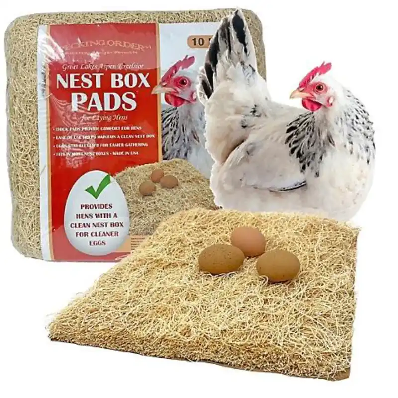 Pecking Order Chicken Nesting Box Pads, 10 Pack