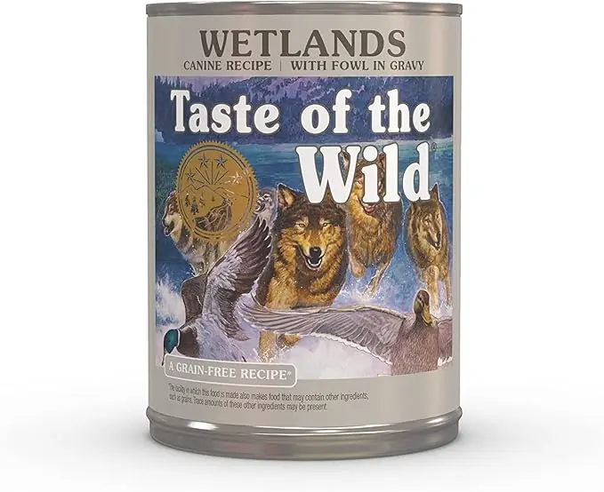 Taste Of The Wild Wetlands Canine Recipe with Fowl in Gravy Canned Dog Food 13.2oz