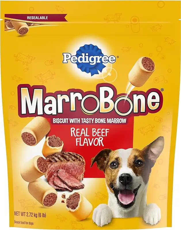 Pedigree Dry Dog Treats MarroBone Real Beef Flavor - 6 lb. Bag