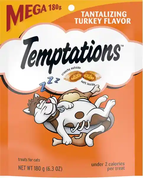 Temptations Classic Tantalizing Turkey Flavor Soft & Crunchy Cat Treats 6.3oz
